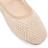 BLISSFUL STEP Women's Rhinestone Breathable Mesh Round Toe Ballet Flats - 2 of 3