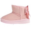 bebe Girl's Toddler Lightweight Winter Boot with Slanted Top Line and Bow - 3 of 4