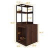 Famapy Brown Wooden Cat Cabinet with Climbing Space - Furniture Style Enclosure - 3 of 4