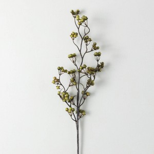 28"H Sullivans Artificial Christmas Green Berry Twig Spray, Indoor Christmas Decor - 1 of 3