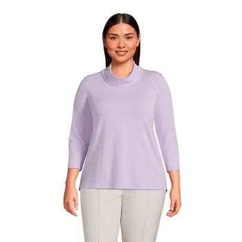 Plus Size 3/4 Length Sleeved Tops
