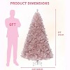 4.5ft/6ft/7ft Prelit Rose gold Artificial Christmas Tree with 150 Dual-Color LEDs & 288 Branch Tips - Includes Metal Stand - 3 of 4