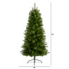 Nearly Natural 6-ft Slim West Virginia Mountain Pine Artificial Christmas Tree with 629 Bendable Branches - 2 of 4