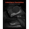 VEVOR 10" 400W Underseat Car Subwoofer, Slim Powered Car Subwoofers Under the Seat, Low Profile Audio Sub Built-in Amplifier, Black - 3 of 4