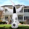 Joyfy 12 FT Halloween Inflatables Outdoor Decorations, Giant Ghost Inflatable with 3-Colored Flashing Flame Light for Halloween Yard Garden Lawn Decor - 4 of 4