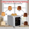 WHALL ULTRA 2 Slice Toaster, Touchscreen Toaster 2 Slice, Bagel Toaster, Extra Wide slot Toaster - 2 of 4