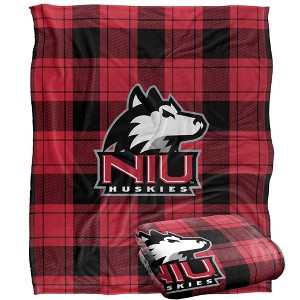 Northern Illinois University Campus Plaid Spirit Silky Touch Super Soft Throw Blanket 50x60 - 1 of 4