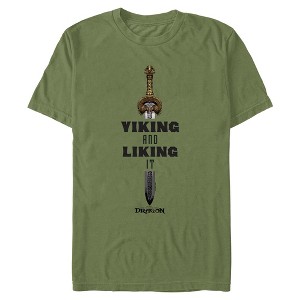 Mens How to Train Your Dragon Viking And Liking It T Shirt - 1 of 4