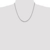 Black Bow Jewelry 2.5mm Sterling Silver Solid Popcorn Mesh Chain Necklace - 3 of 4