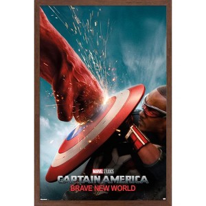 Trends International Marvel Captain America: Brave New World - One Sheet Framed Wall Poster Prints - 1 of 4