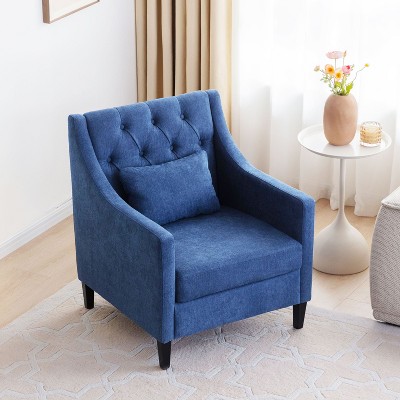 NicBex Accent Chair Sofa Chair Comfy Chair Living Room Chair with Lumbar Pillow with Upholstered for Reading Room, Bedroom