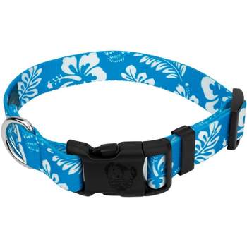 Country Brook Petz Deluxe Blue Hawaiian Dog Collar - Made in The U.S.A.