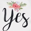 C&F Home 10" x 10" Yes/No Embroidered Small Petite Throw Pillow - 3 of 4