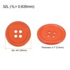 Unique Bargains Resin DIY Craft Flat 4-Hole Sewing Buttons 100 Pcs - 2 of 4