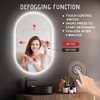 Oval Frameless LED Wall Bathroom Vanity Mirror with Backlit Lights Anti-Fog Dimmable Function (36"x24") - 3 of 4