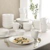 Gibson Home Ogalla 30 Piece Plates, Bowls, & Mugs Dinnerware Set - Service for 6 - White Porcelain W/ Gold Band - 2 of 4
