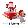Nifti Nest Inflatable Christmas Decor - Snowman and Dog - 2 of 4
