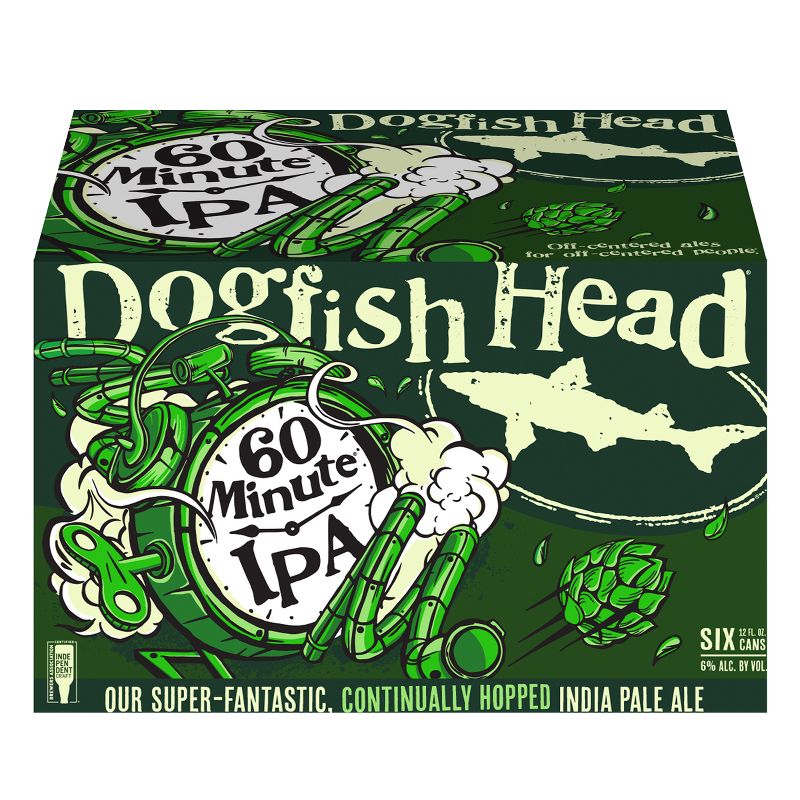 Dogfish Head 60 Minute IPA Beer - 6pk/12 fl oz Cans, 5 of 9