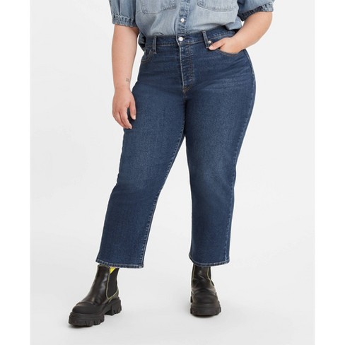 Bewonderenswaardig Super goed vriendelijke groet Levi's® Women's Plus Size High-rise Wedgie Straight Cropped Jeans - Forget  Me Not Forever : Target