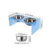 THE LICKER STORE Keaton Modern Acrylic Rectangular Elevated Pet Feeder - 4 of 4