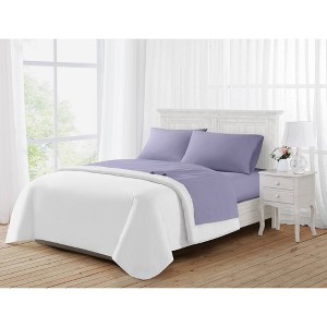 The Farmhouse by Rachel Ashwell 3pc Twin Washed Cotton Sheet Set Lavender - 1 of 4
