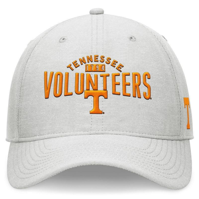 NCAA Tennessee Volunteers Unstructured Chambray Cotton Hat - Gray, 2 of 5