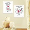 2Piece Vignette Cat & Dog Christmas Enjoyment White Framed Wall Art for Living Room, Bedroom Wall Art Print for Home Decor by Deb Strain - 4 of 4