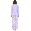 Casual Nights Women's Jersey Knit Long-Sleeve Top and Mircro Fleece Bottom Pajama Set - 3 of 4