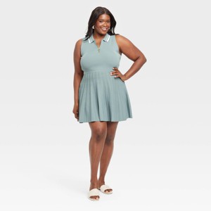 Women's Tennis Tank Sweater Dress - A New Day™ - 1 of 3
