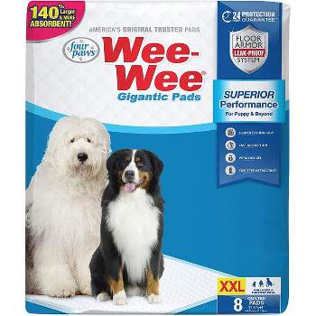 Four Paws Gigantic Wee Wee Pads- XXL -8 Pads
