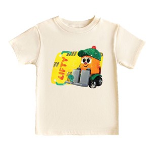 Leo the Truck Lifty Name Distressed - Toddler Short Sleeve Graphic T-Shirt - 1 of 3