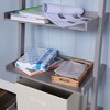 5-Tier Leaning Ladder Book Shelf, Wall Mounted Storage Rack With Open Shelves, Modern Display Rack - 2 of 4