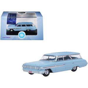 1964 Ford Country Sedan Skylight Blue 1/87 (HO) Scale Diecast Model Car by Oxford Diecast - 1 of 4