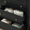 Tall 5-Drawer Bedroom Dresser: Modern Grey Chest with Metal Handles, Multi-Purpose Clothes Organizer & Accent Storage for Closet, Living Room - 3 of 4