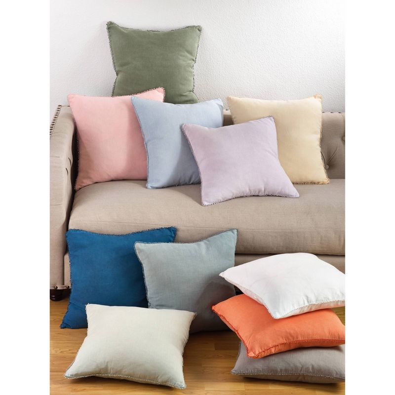 20"x20" Oversize Pom-Pom Design Square Throw Pillow - Saro Lifestyle, 4 of 6