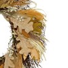 Northlight Cattail and Wheat Twig Artificial Fall Harvest Wreath - 24" - 2 of 4