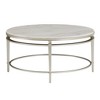Effie Marble Top Coffee Table Champagne Silver Finish - Inspire Q: Modern Round Design, 4-Leg Metal Frame, 90-Day Warranty - 4 of 4