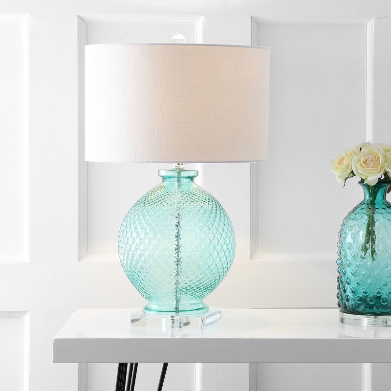 JONATHAN Y Estelle Glass and Crystal LED Table Lamp, 2 of 9