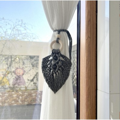 Bohemian Colorful Leaves Curtain Tiebacks-Tree City