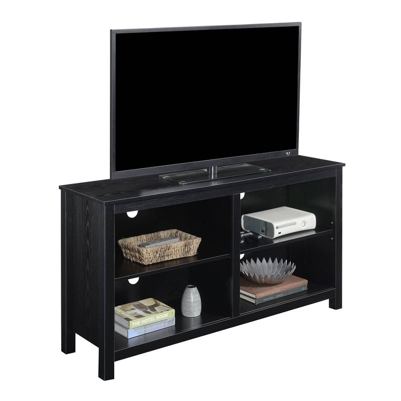 Montana Highboy TV Stand for TVs up to 65&#34; with Shelves Black - Breighton Home, 3 of 5