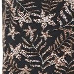black tan fern print