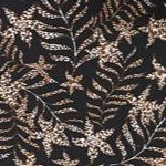 black tan fern print