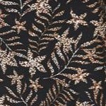 black tan fern print