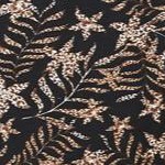 black tan fern print