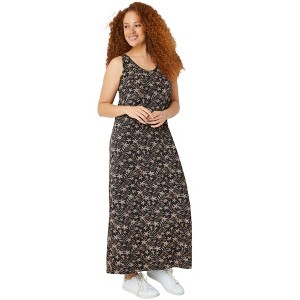 ellos Plus Size Sleeveless Knit Maxi Dress - 1 of 4