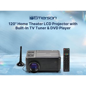 Emerson EVP-2504 120-Inch Home Theater LCD Projector with Built-In TV Tuner and DVD Player - 1 of 4