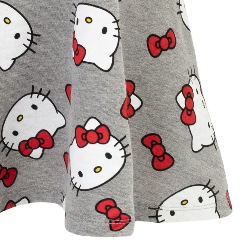 Hello Kitty Girls French Terry Dress Little Kid to Big Kid, 5 of 6