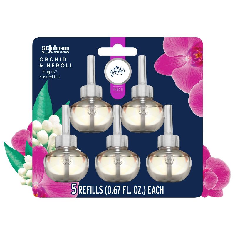 Glade PlugIns Scented Oil Air Freshener - Orchid &#38; Neroli - 3.35oz/5pk, 1 of 15