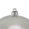 Northlight 12ct Iridescent Shatterproof Shiny Christmas Ball Ornament Set 4" - Clear - 4 of 4