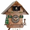Hand-carved Cuckoo Clock – 7 in – Tree, Mushroom, Water Pump, and Cottage Design By River City Clocks - 2 of 3